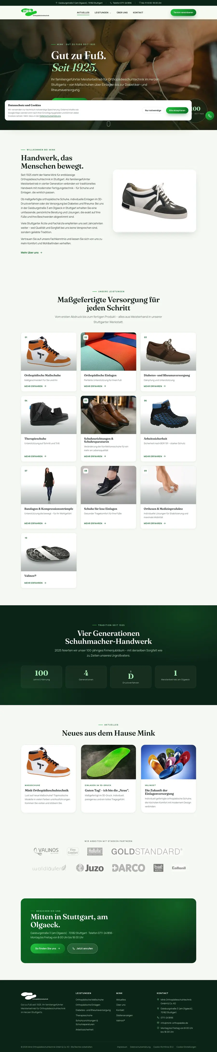 Vorschau: Mink Orthopädieschuhtechnik