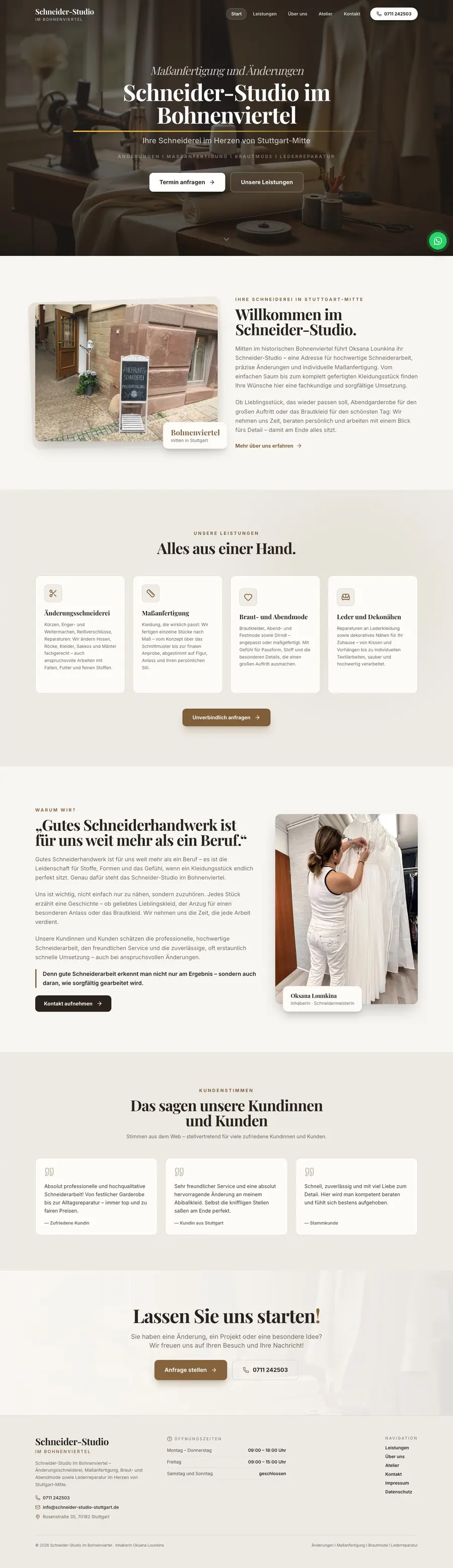 Vorschau: Schneider-Studio im Bohnenviertel
